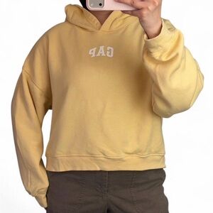 GAP Light Yellow Hoodie with Logo